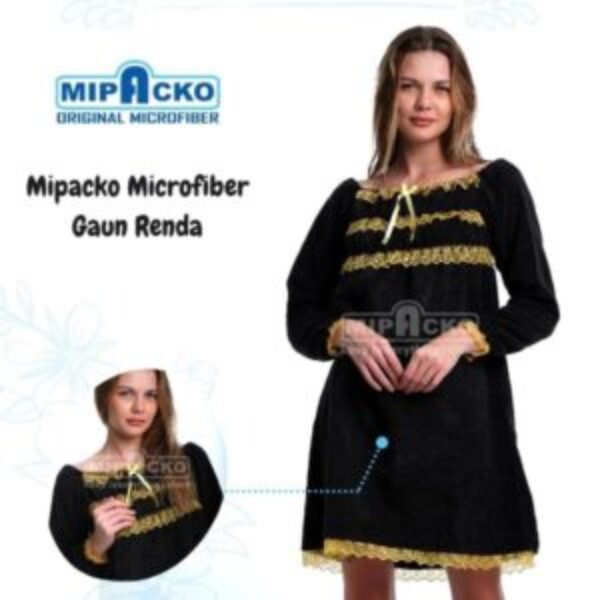 Handuk Dress Gaun Renda Microfiber